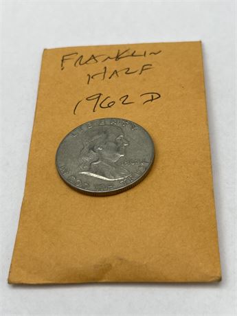 Franklin half dollar 1962D