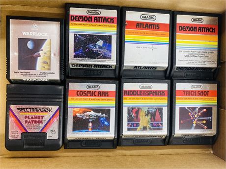 8 Atari Cartridges
