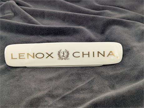 LENOX China porcelain sign 8.25" x 1.75"