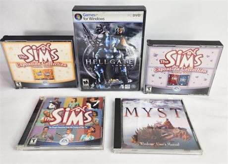 Lot of PC Games SIMS Hellgate & Myst