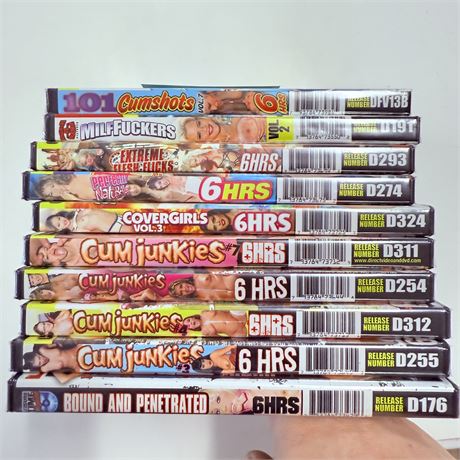 10 New XXX DVDs