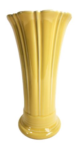 9.5" Yellow Fiesta Vase