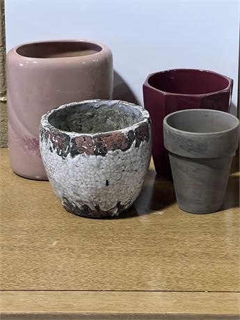 Four piece pottery lot