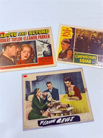 3 Original 11x14” Movie Lobby Cards