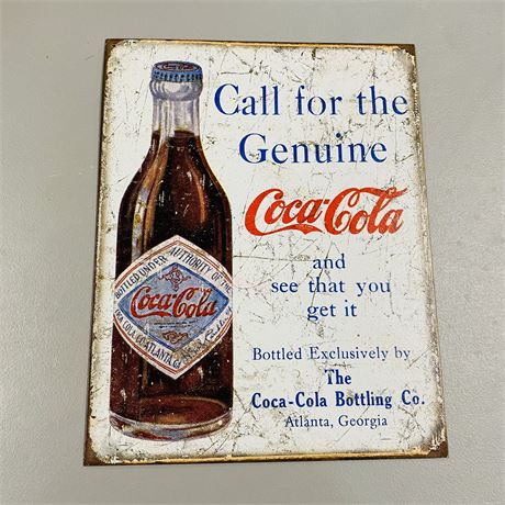 12.5x16” Coca Cola Retro Metal Sign