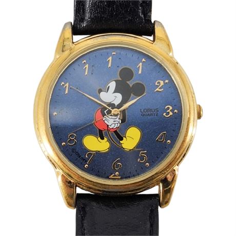 Vintage LORUS Mickey Mouse Wristwatch, Running