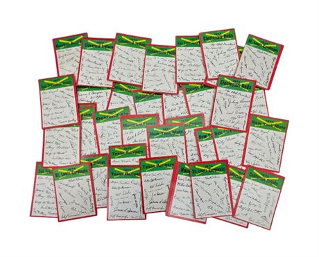1975 Topps Lot of Autograph Baseball Cards