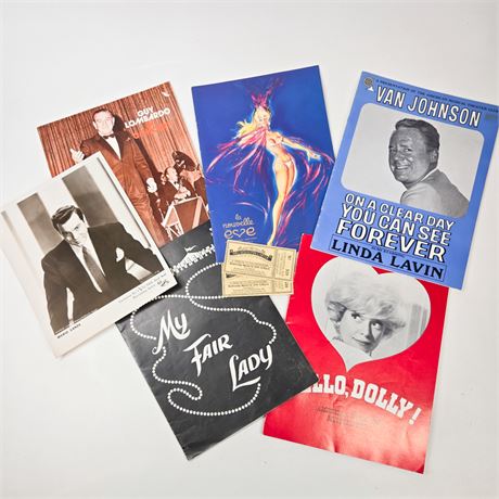 Lot of Entertainment Ephemera