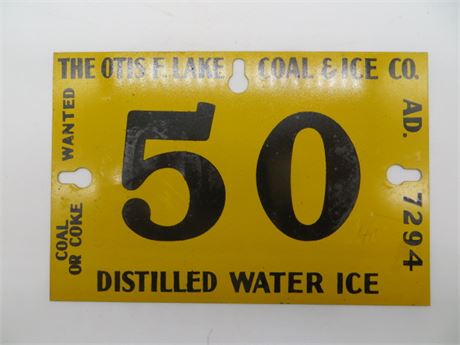 OTIS LAKE COAL & ICE Tin Signs