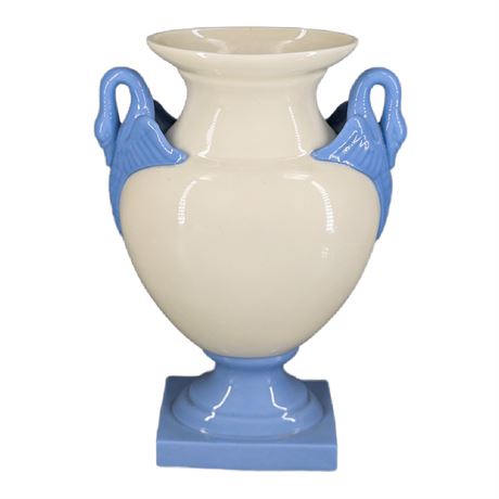 Vintage Lenox Swan Vase Blue
