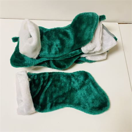 10 Green Xmas Stockings