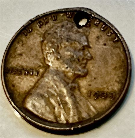 Vintage 1939 wheat penny