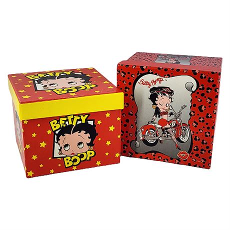 Pair Betty Boop Gift Boxes