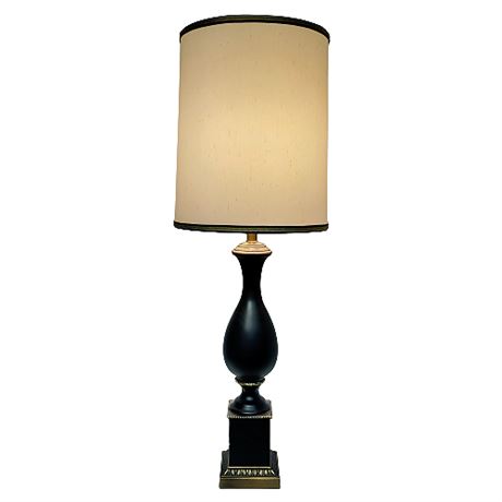 Vintage Paul Hanson Table Lamp w/ Original Barrel Shade