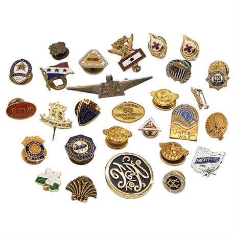 Vintage Lapel Pins Lot