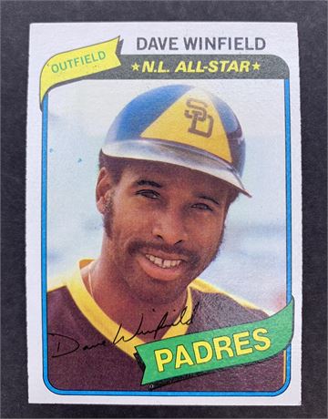 1980 TOPPS N.L. ALL-STAR #230 Dave Winfield Padres Baseball Card