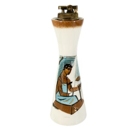 Mid-Century Brown Shoe Co Advertising Lighter