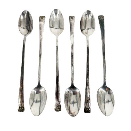 Set of Rogers "Spring Charm" Silver Plate Tea Spoons