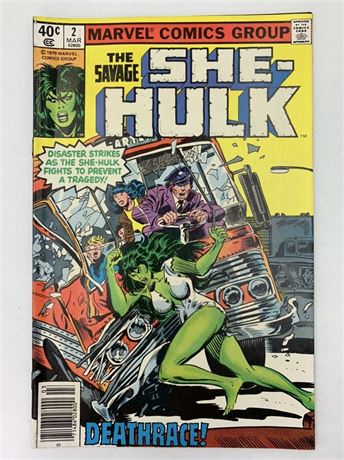 40 cent No 2 1979 She-Hulk Marvel Comics Group Comic