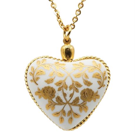 Vintage KAISER 1979 Mother's Day Limited Edition Porcelain Pendant Necklace