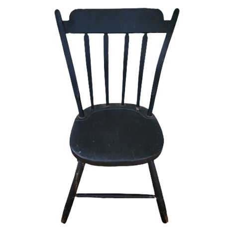 Antique Black Dining Room Side Chair