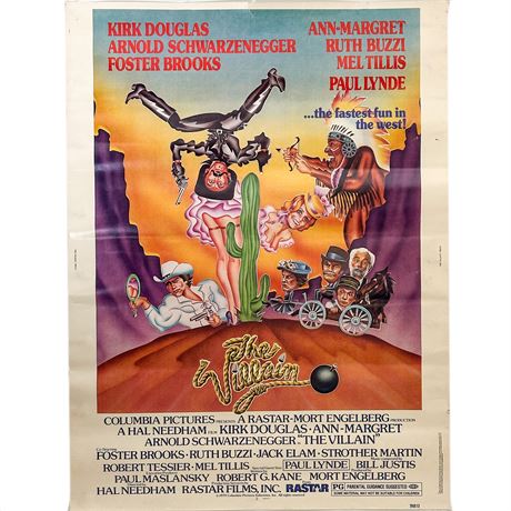 Original 1979 "The Villain" Theater Movie Poster