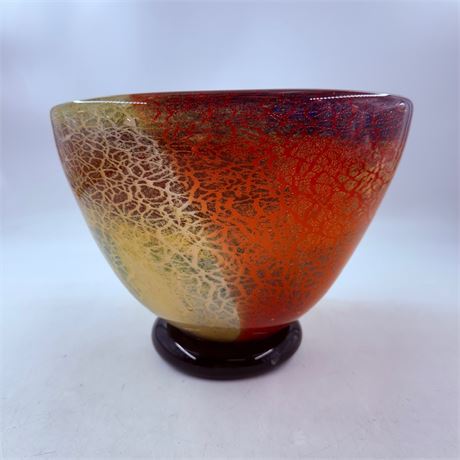 Superb Blown Glass Vase - High End Piece