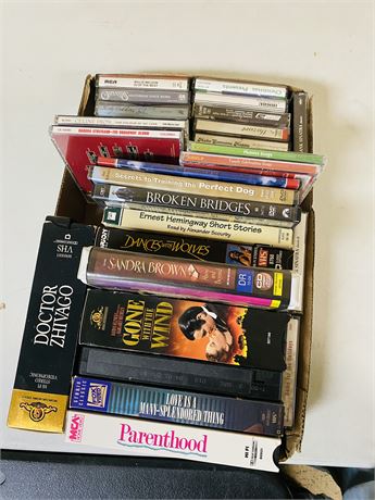 VHS + DVD +Tape Lot