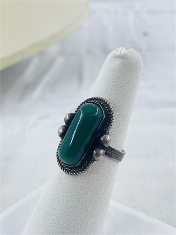 Vtg CMB Mexico Sterling Turquoise Ring Size 6