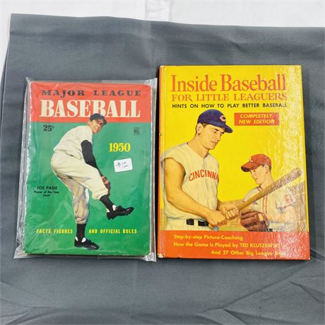 Vtg Baseball Books