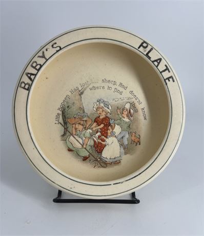 Roseville Little Bo Peep Baby's Plate