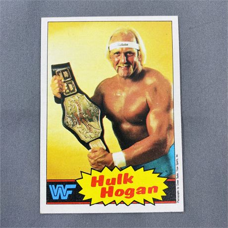 1985 Topps Hulk Hogan #1 Rookie Card