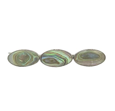 Sterling Silver Abalone Pin