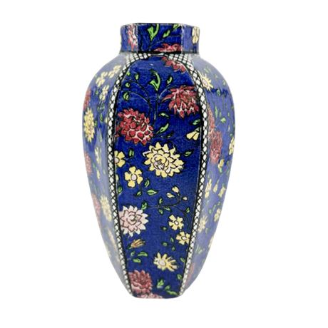 Royal Doulton Blue Floral Vase