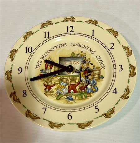 Royal doulton bunny kins teaching clock