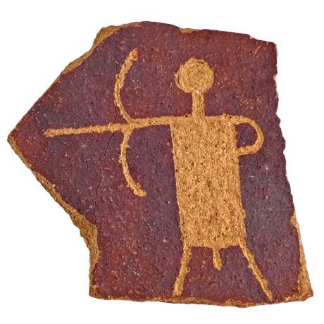 Southwestern Petroglyph Style Decorative Brooch