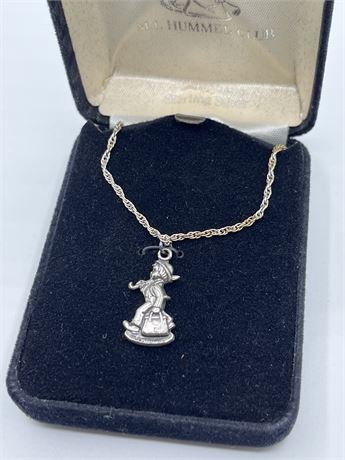 Hummel club a vintage silver necklace