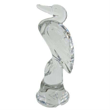 Vintage Duncan Miller Heron Glass Figurine.