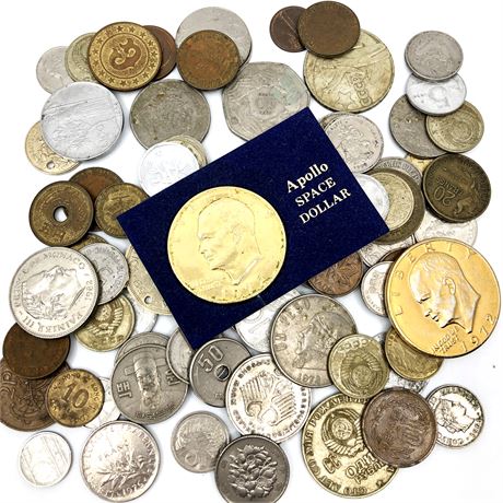 Assorted Vintage World Coins 1950s and Up (Mostly 1950s/60s/70s/80s)