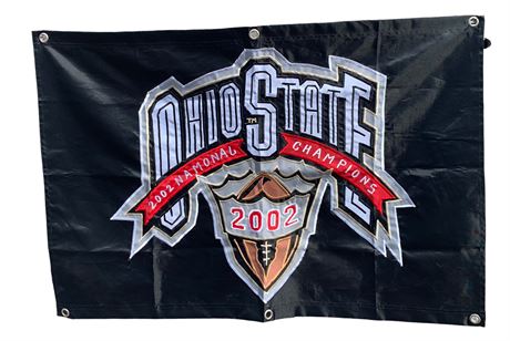36” x 24” 2002 Champions Ohio State University Football Banner