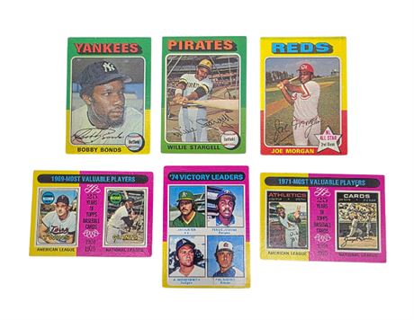 Topps 1975 Baseball Cards Willie Stargell & Mixed Lot