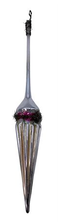 Fantastic Large 12” Vintage Mercury Glass Parasol Ornament