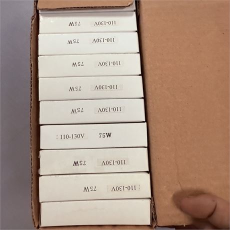 50 New 75W Halogen Bulbs