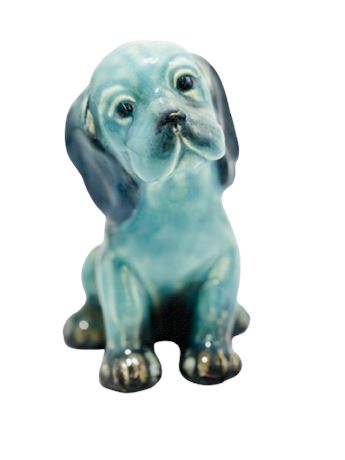 Vtg Beswick Ware England Blue Lollopy Dog Figurine