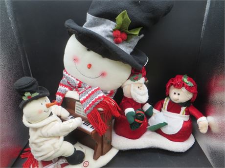 Santa & Musical Snowmen "Let It Snow"