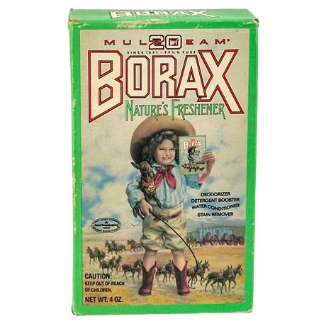 Vintage Box of Borax Featuring Vintage Advertising Image