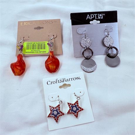 Unused Earring Lot