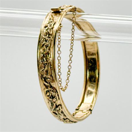 Vintage Whiting & Davis Gold-Tone Bangle Bracelet