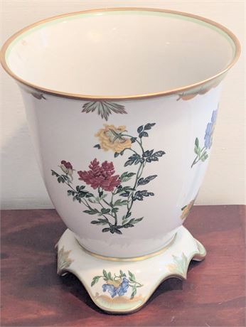 Nickels Ceramics Floral Vase 7" x 7.5"