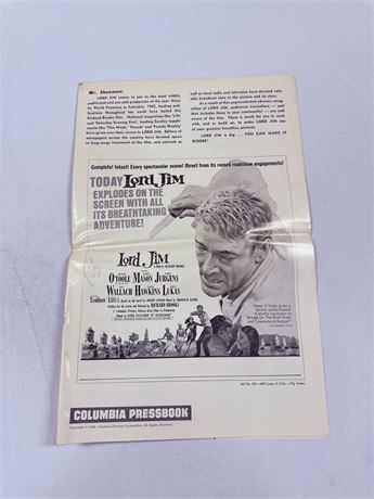 Lord Jim Original Movie Pressbook